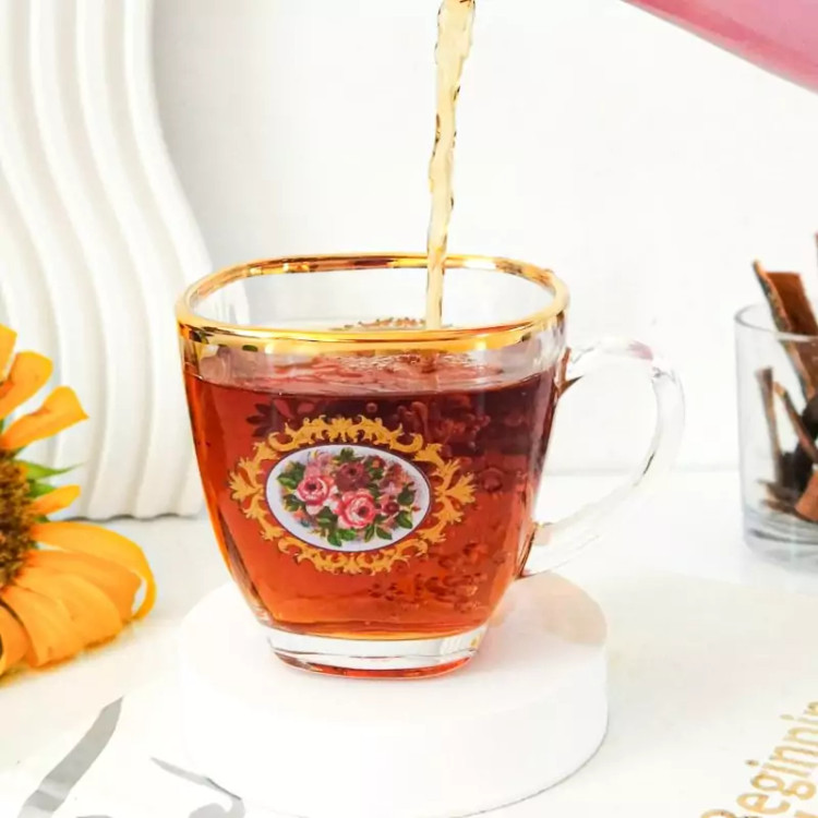فنجان چای خوری کارینا لبطلا گل رز